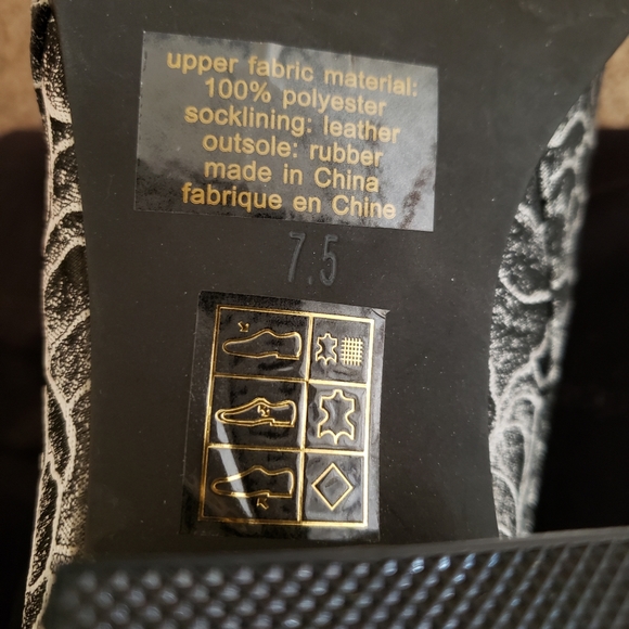 NIB Jeffrey Campbell booties 7.5 black & white - Picture 2 of 5